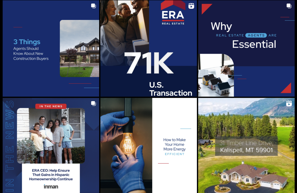 A screenshot of ERA Real Estate social media feed